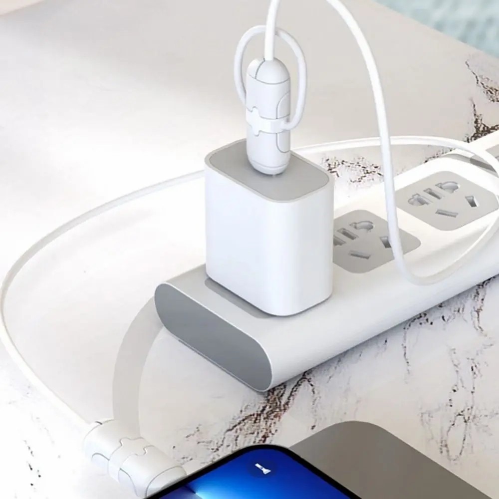 Kabelbeschermer voor USB-C naar Lightning-kabel zwart