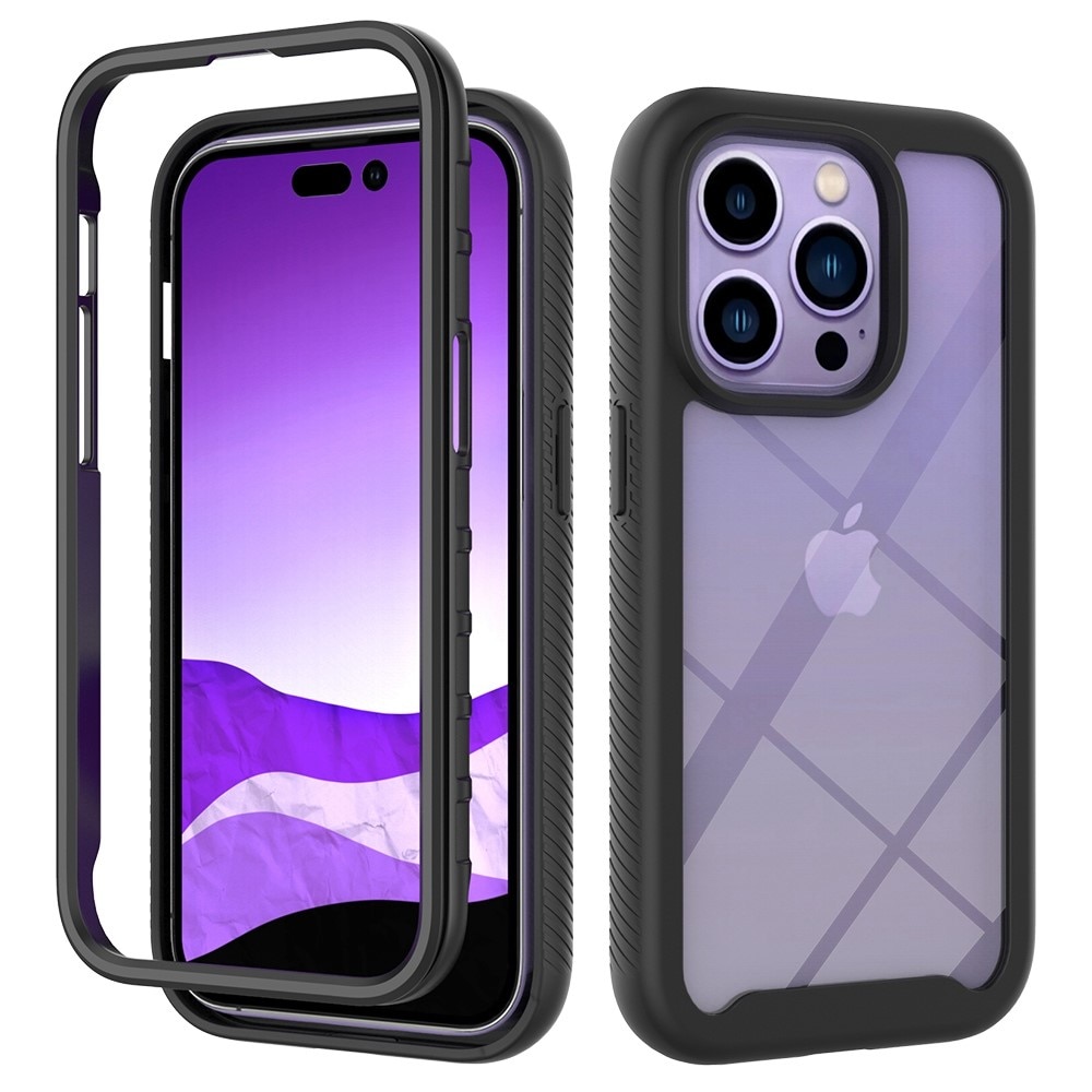 iPhone 14 Pro Full Cover Skal Zwart