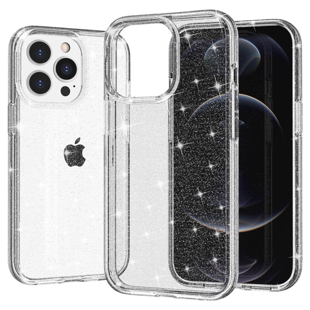 iPhone 15 Pro Liquid Glitter Case transparant