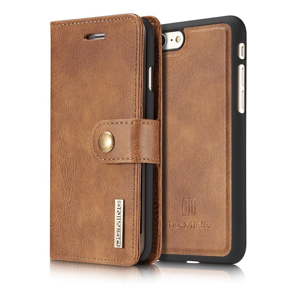 Magnet Wallet iPhone 8 Cognac