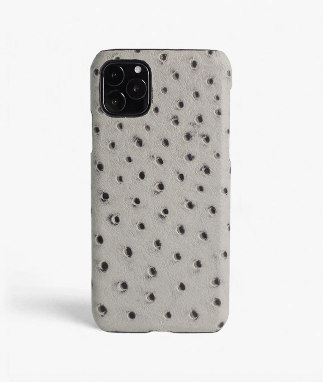 Hoesje iPhone 11 Pro Max Ostrich Grijs