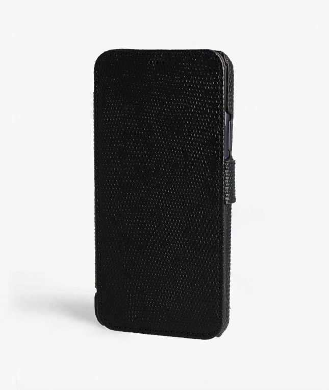 Bookcover hoesje iPhone 11 Pro Max Lizard Black