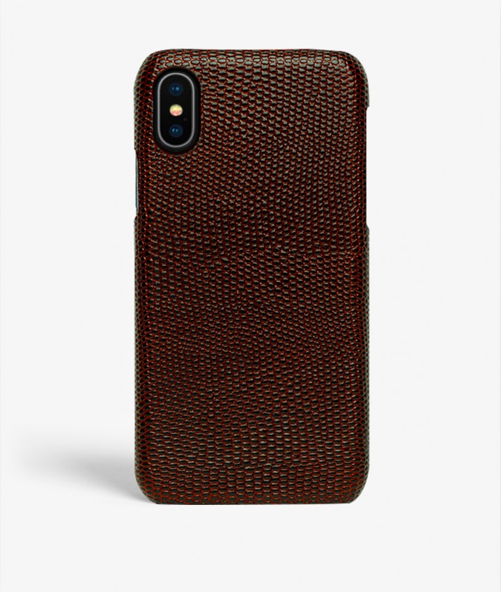 Hoesje iPhone Xs Max Lizard Bruin