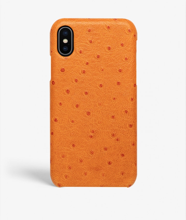 Hoesje iPhone X/XS Ostrich Oranje