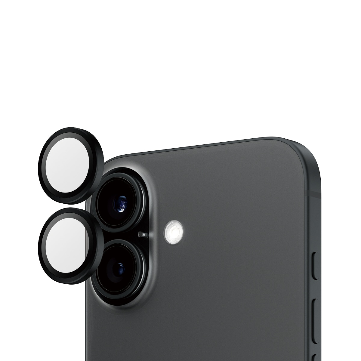 iPhone 16 Hoops Camera Lens Protector Black