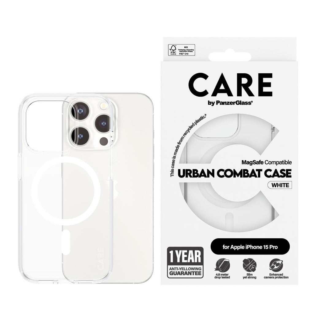 iPhone 15 Pro Urban Combat Case MagSafe transparant