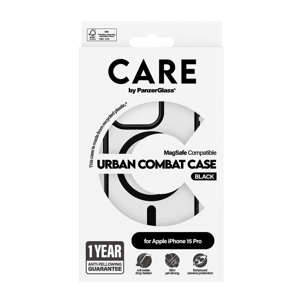 iPhone 15 Pro Urban Combat Case MagSafe zwart