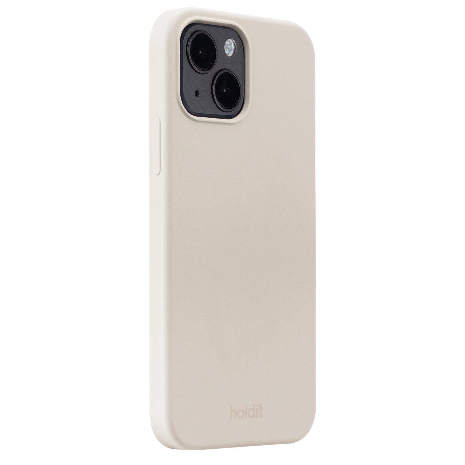 Siliconen hoesje iPhone 15 Light Beige