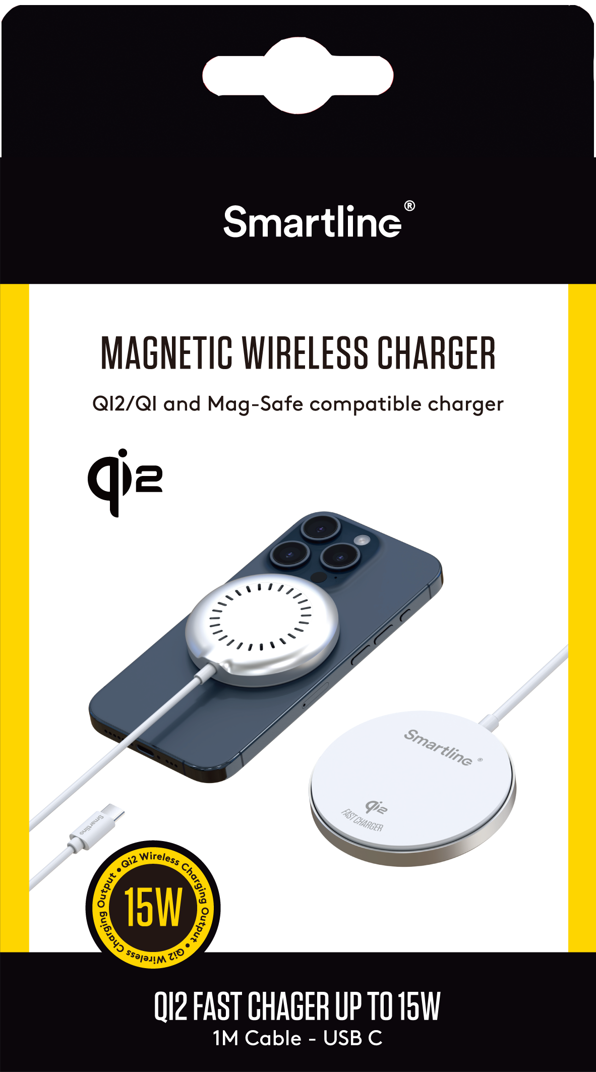 Wireless Qi2 Magnetic 15W MagSafe Wit