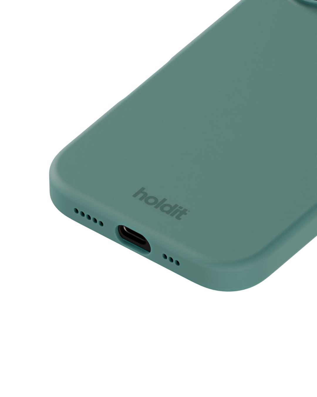 Siliconen hoesje iPhone 16 Moss Green