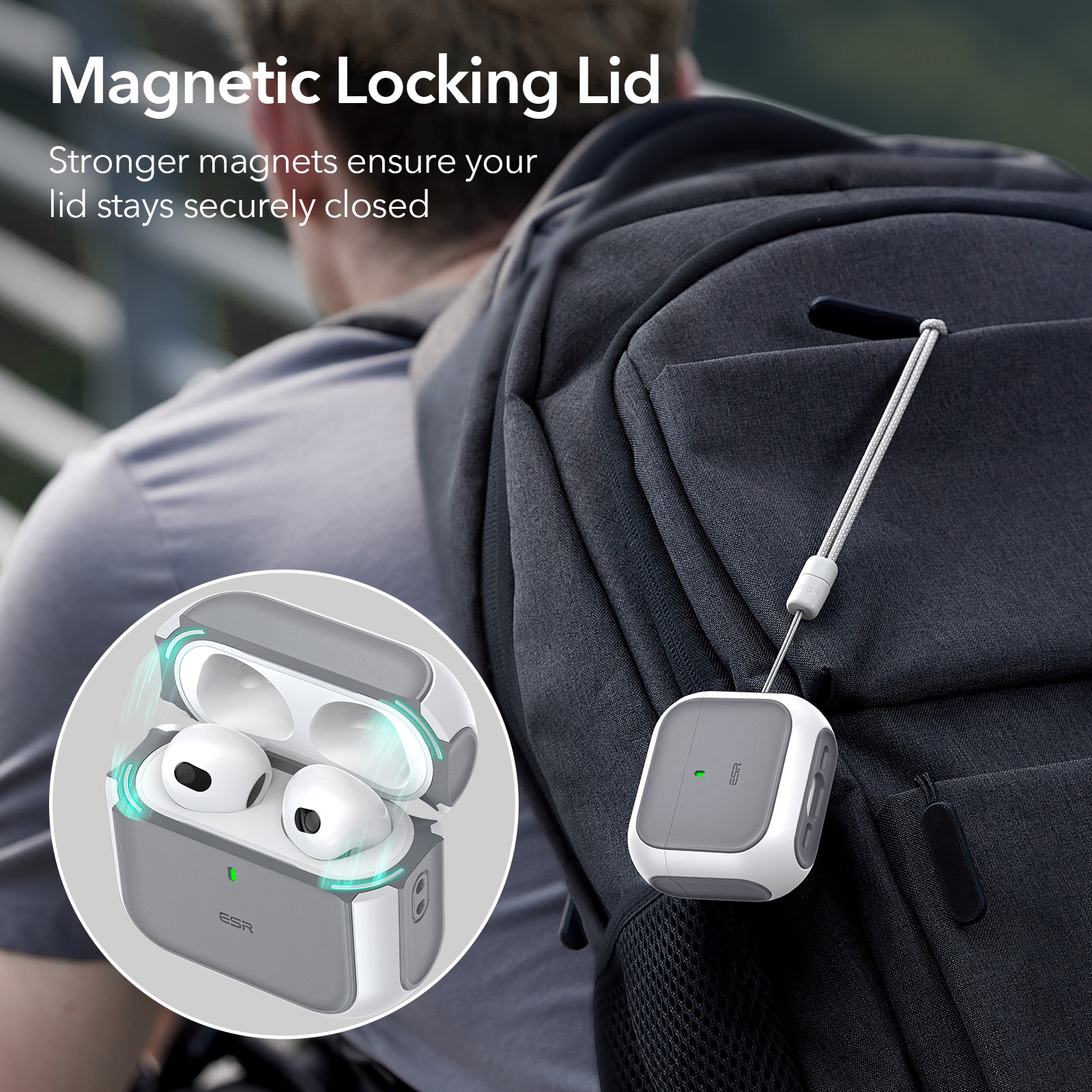 Orbit HaloLock Magsafe Case Apple AirPods 4 Zwart