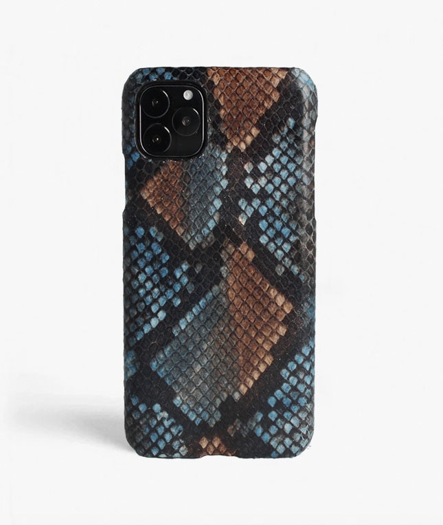 Hoesje iPhone 11 Pro Max Python Multicolor Sunset Blue