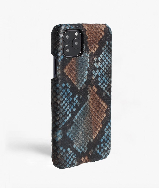 Hoesje iPhone 11 Pro Max Python Multicolor Sunset Blue