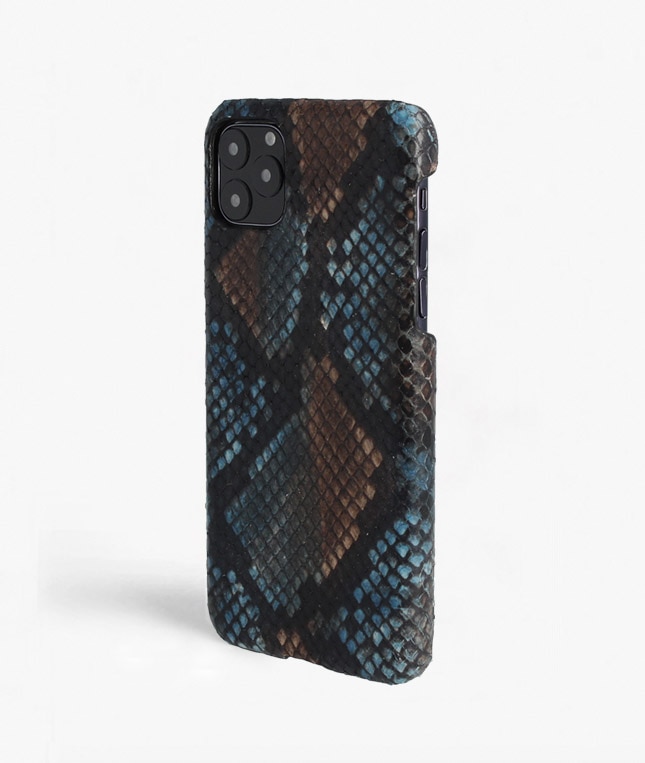 Hoesje iPhone 11 Pro Max Python Multicolor Sunset Blue