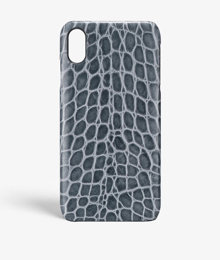 Hoesje iPhone Xr Croco Grijs