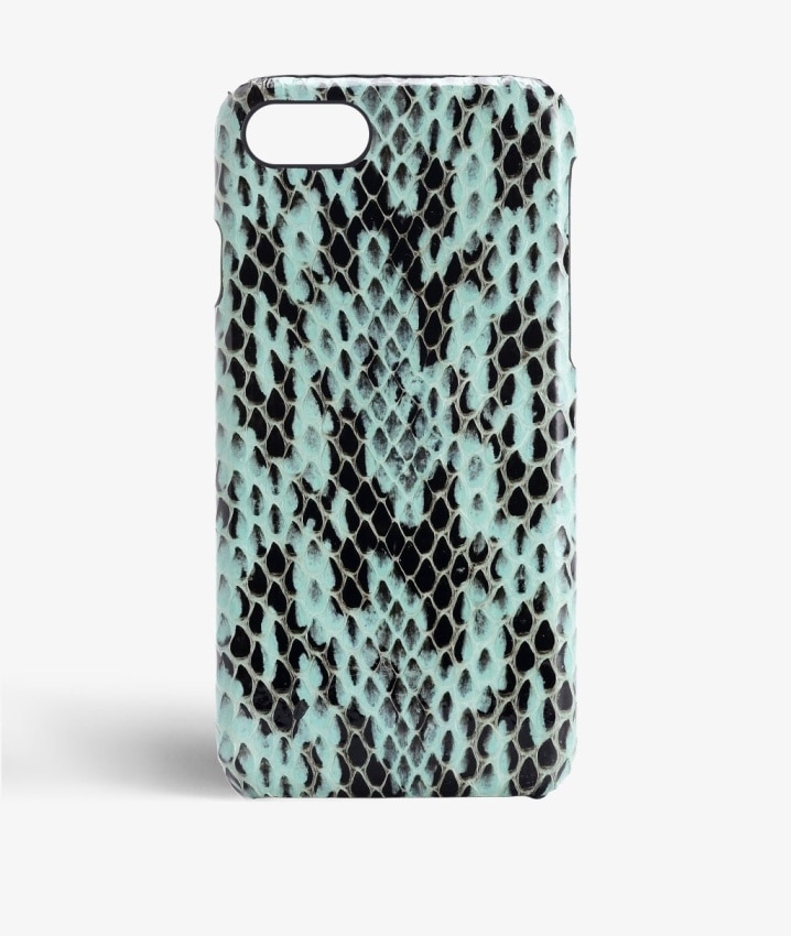 Hoesje iPhone 7 Real Water Snake Aqua