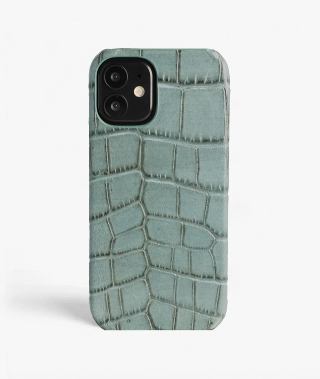 Hoesje iPhone 13 Mini Croco Teal