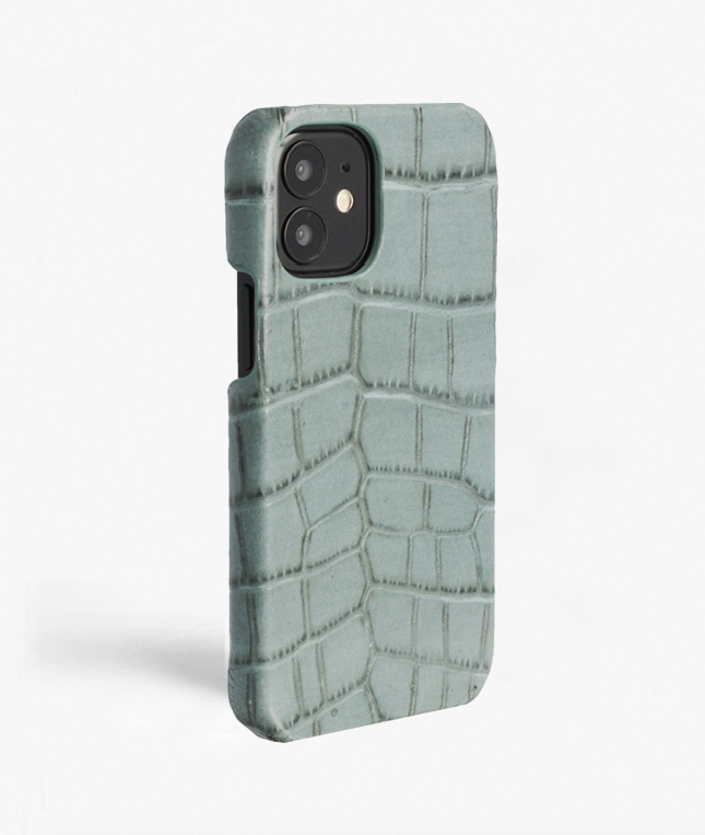 Hoesje iPhone 13 Mini Croco Teal