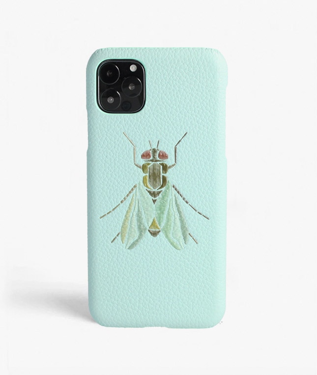 Hoesje iPhone 11 Pro Max Fly Calf Acqua