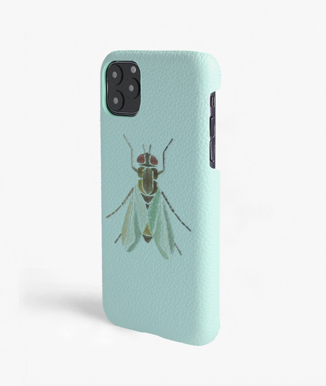 Hoesje iPhone 11 Pro Max Fly Calf Acqua