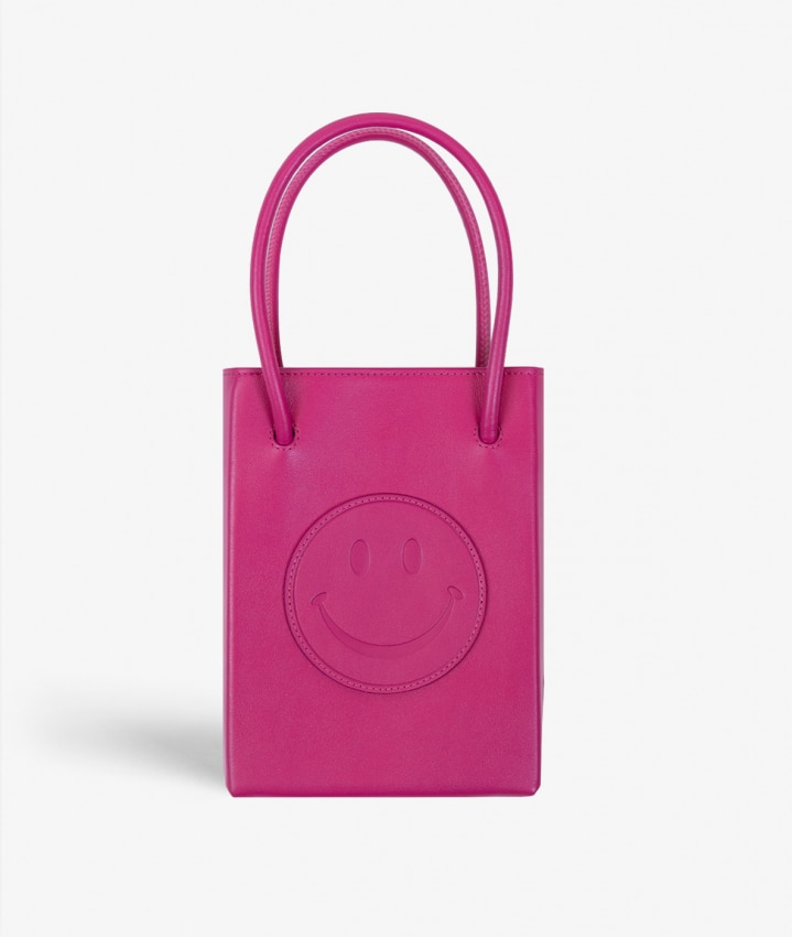 Essential Crossbody Tas Smiley Vegetable Tanned Pink