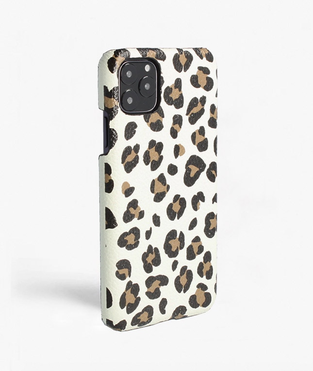 Hoesje iPhone 11 Pro Max Leopardo Calf White