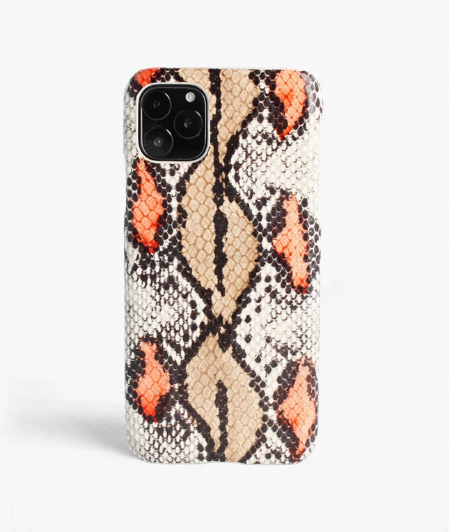 Hoesje iPhone 11 Pro Max Snake Plum/Peach