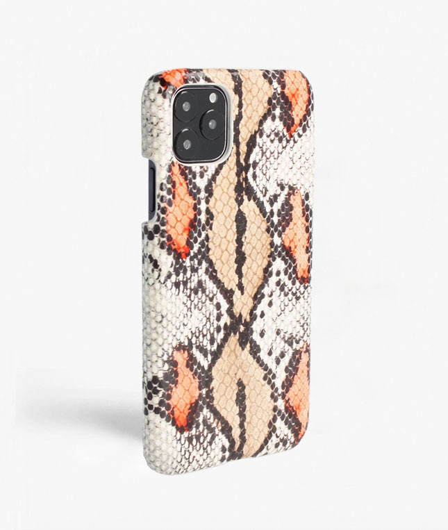 Hoesje iPhone 11 Pro Max Snake Plum/Peach