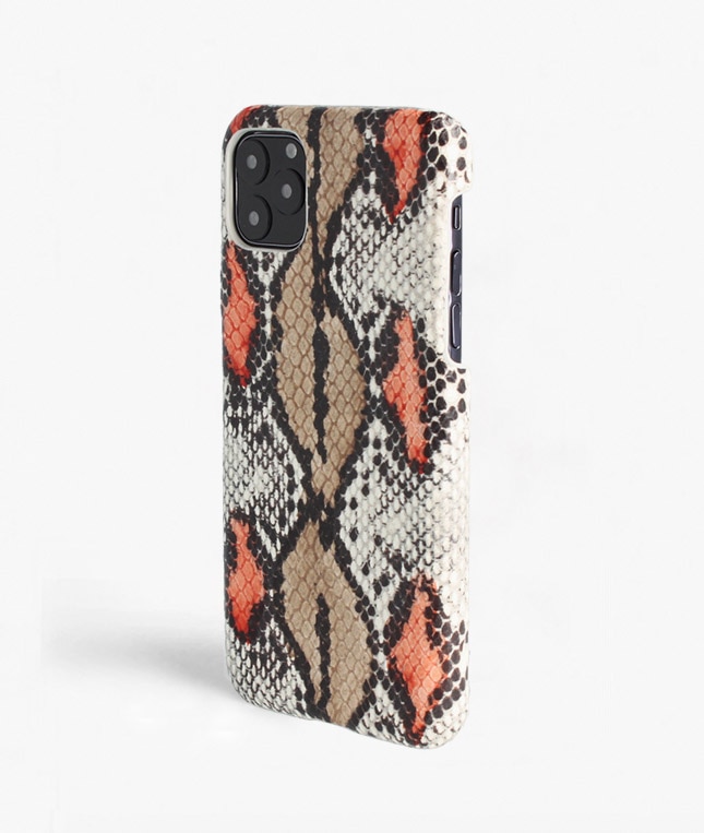 Hoesje iPhone 11 Pro Max Snake Plum/Peach