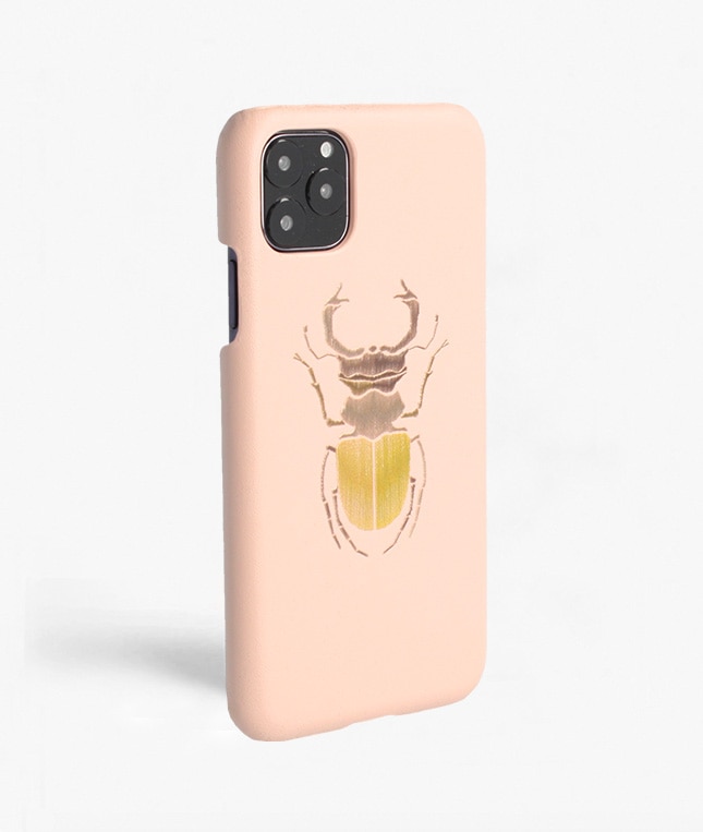 Hoesje iPhone 11 Pro Max Beetle Calf Dusty Pink