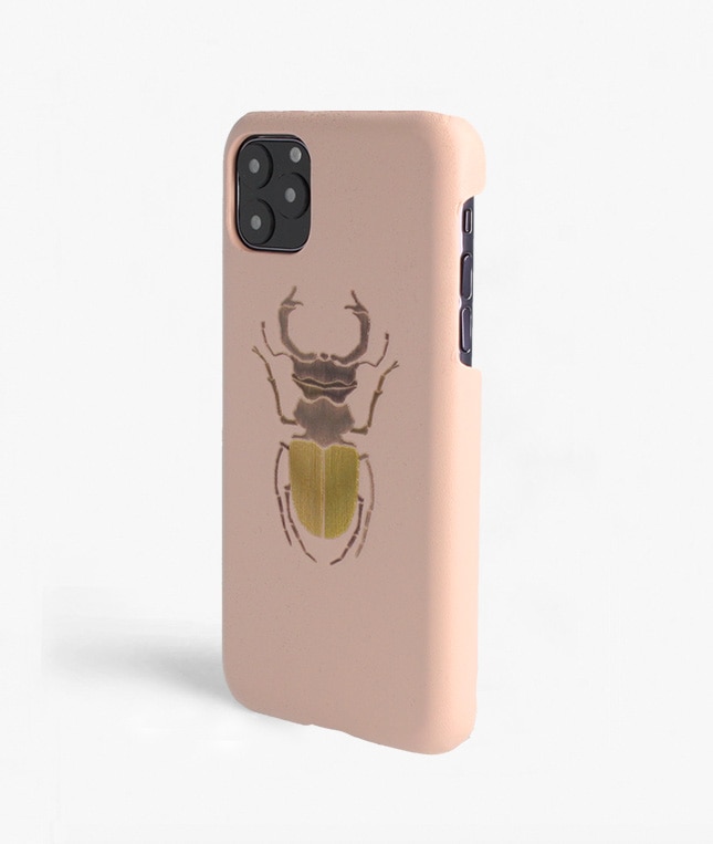 Hoesje iPhone 11 Pro Max Beetle Calf Dusty Pink