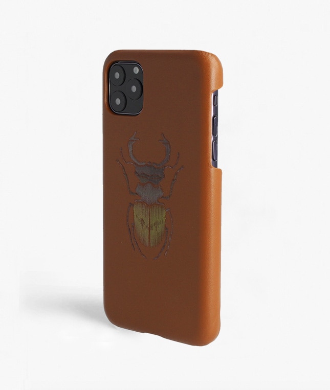 Hoesje iPhone 11 Pro Max Beetle Calf Dusty Cognac