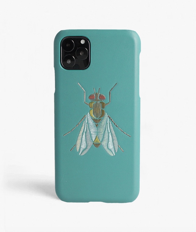 Hoesje iPhone 11 Pro Max Fly Calf Teal