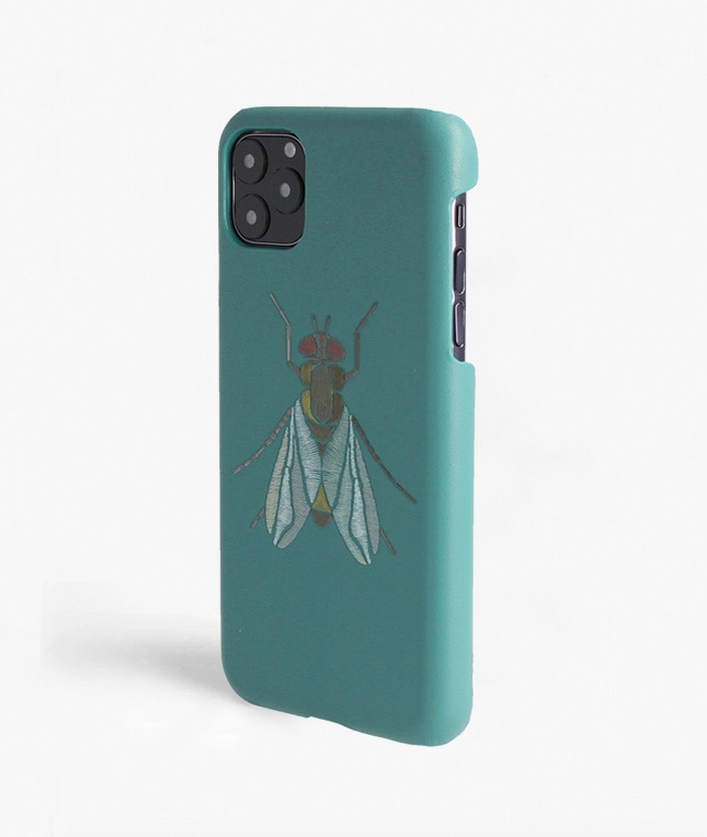 Hoesje iPhone 11 Pro Max Fly Calf Teal