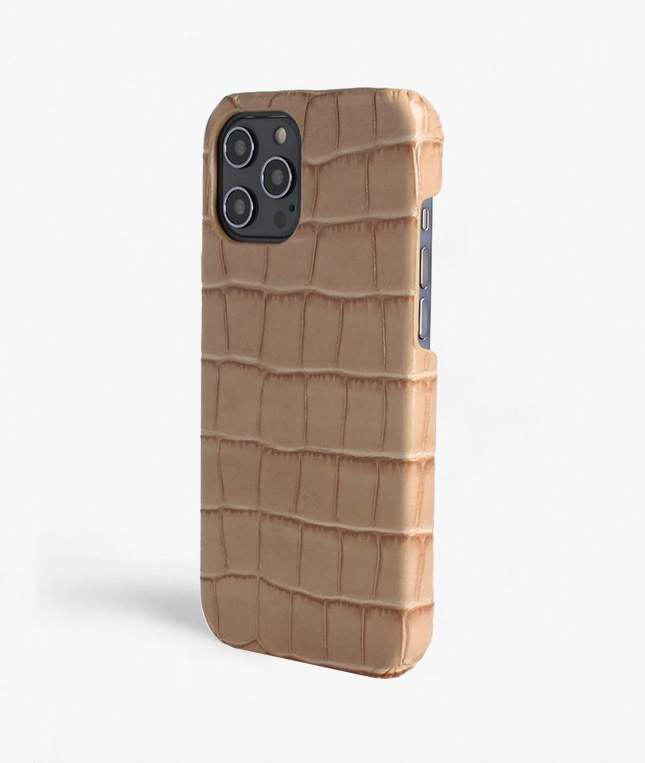 Hoesje iPhone 12 Pro Max Croco Sand