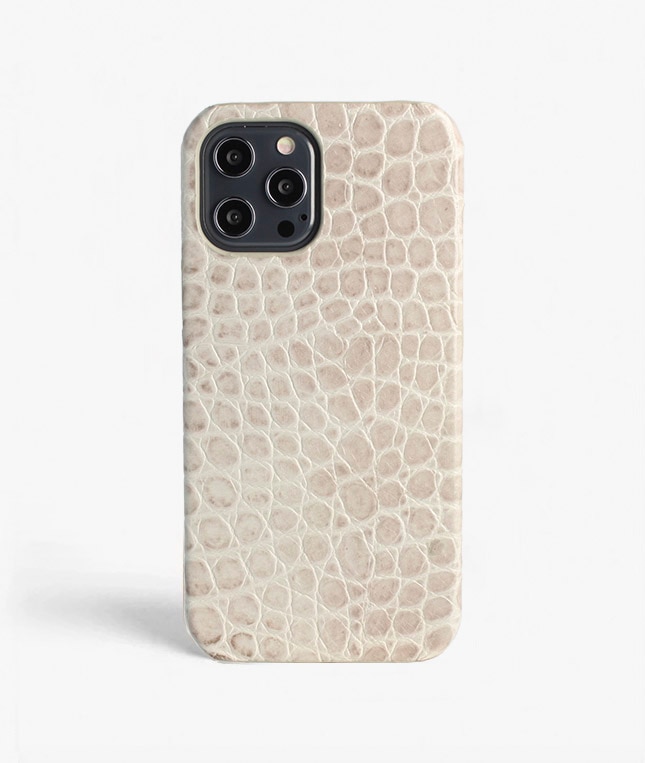 Hoesje iPhone 12 Pro Max Croco Grijs