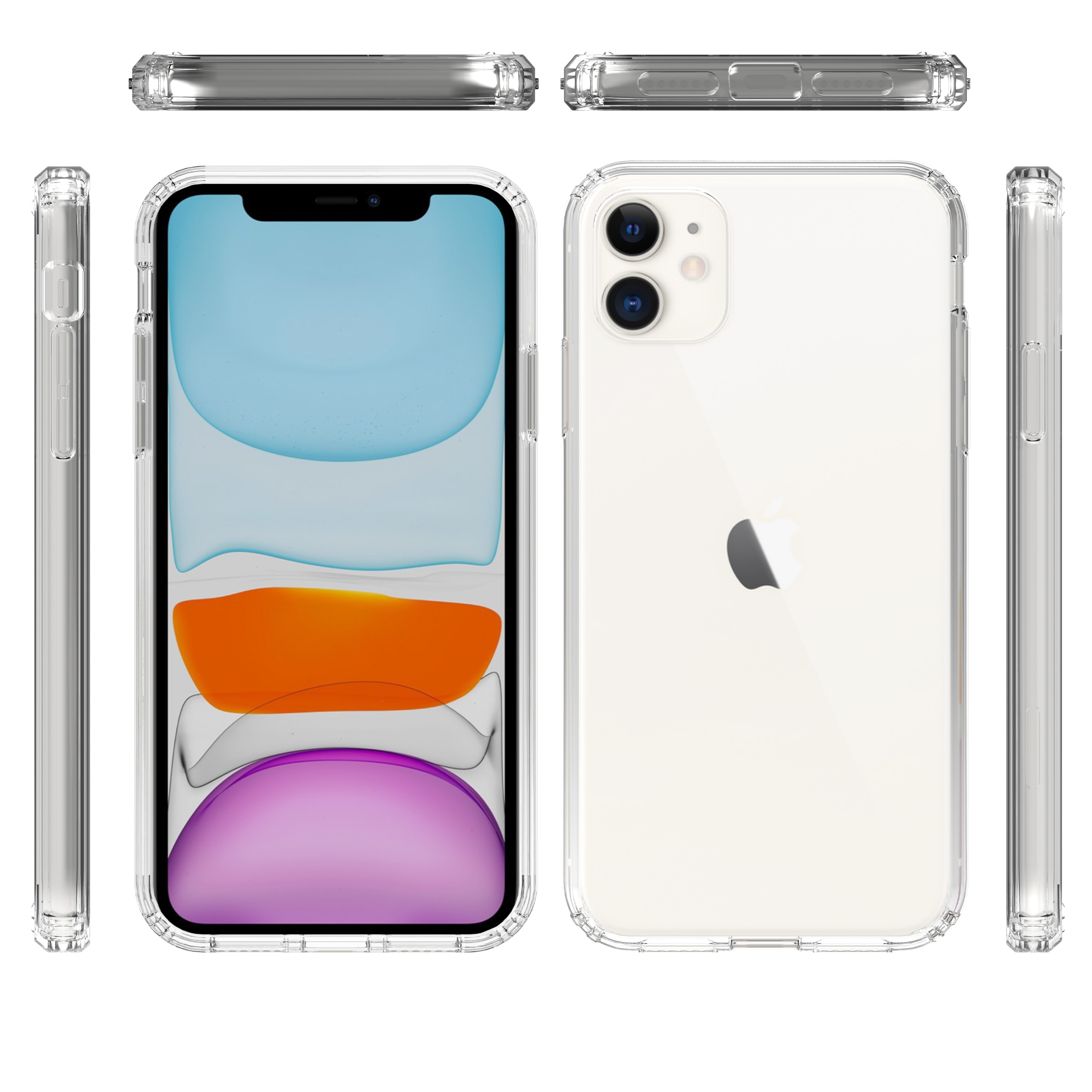 Hybridcase iPhone 11 transparant