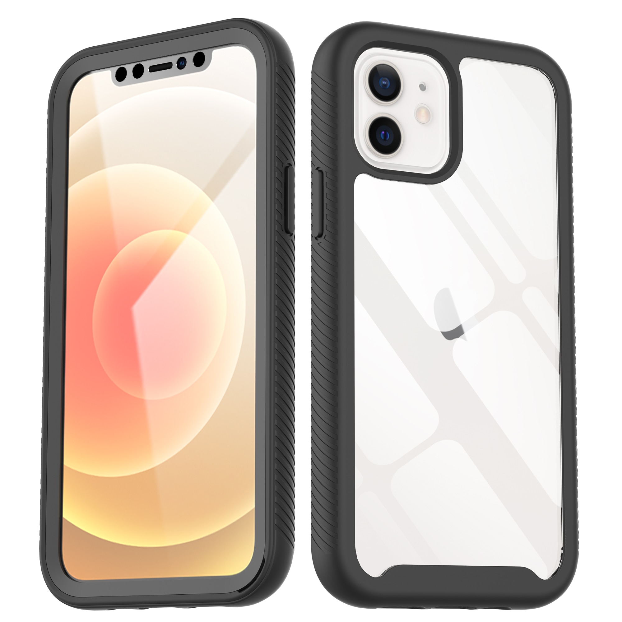 iPhone 12/iPhone 12 Pro Full Protection Case Zwart