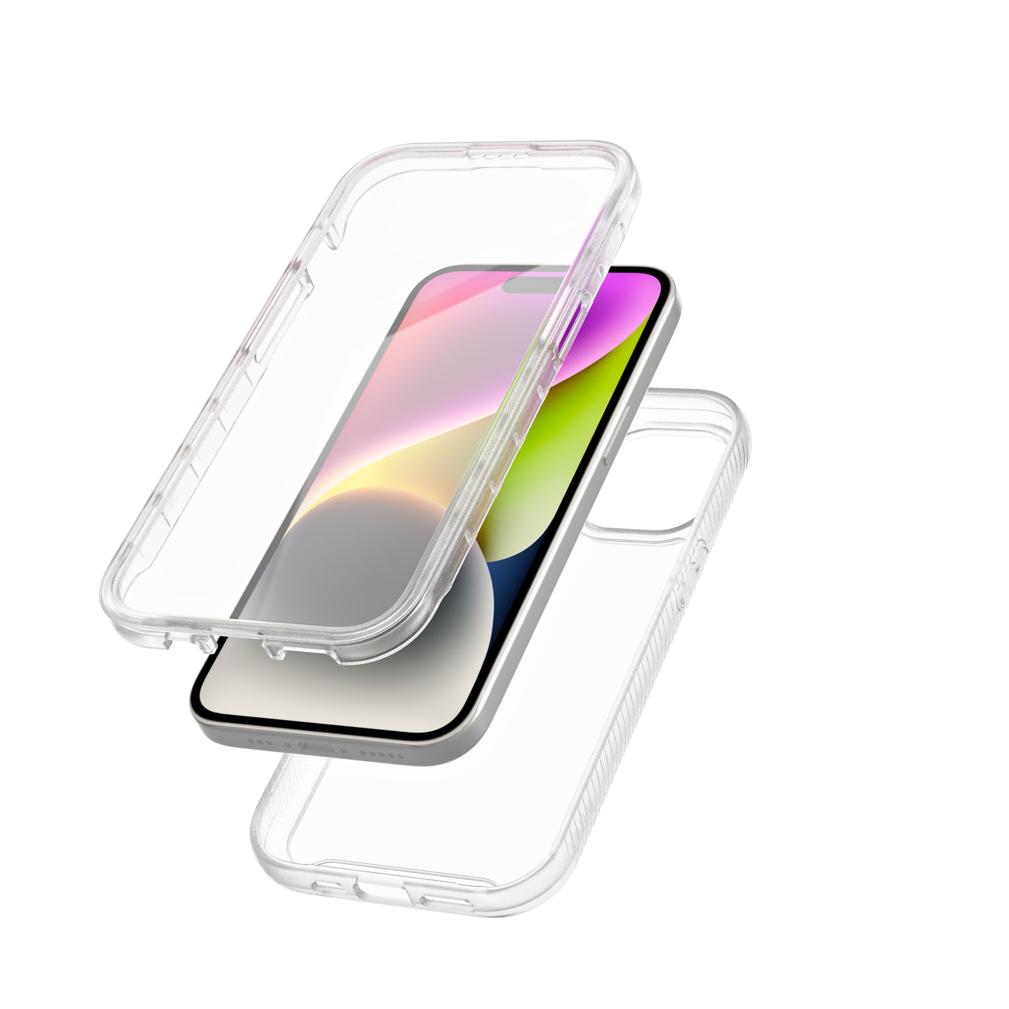 iPhone 15 Plus Full Protection Case transparant