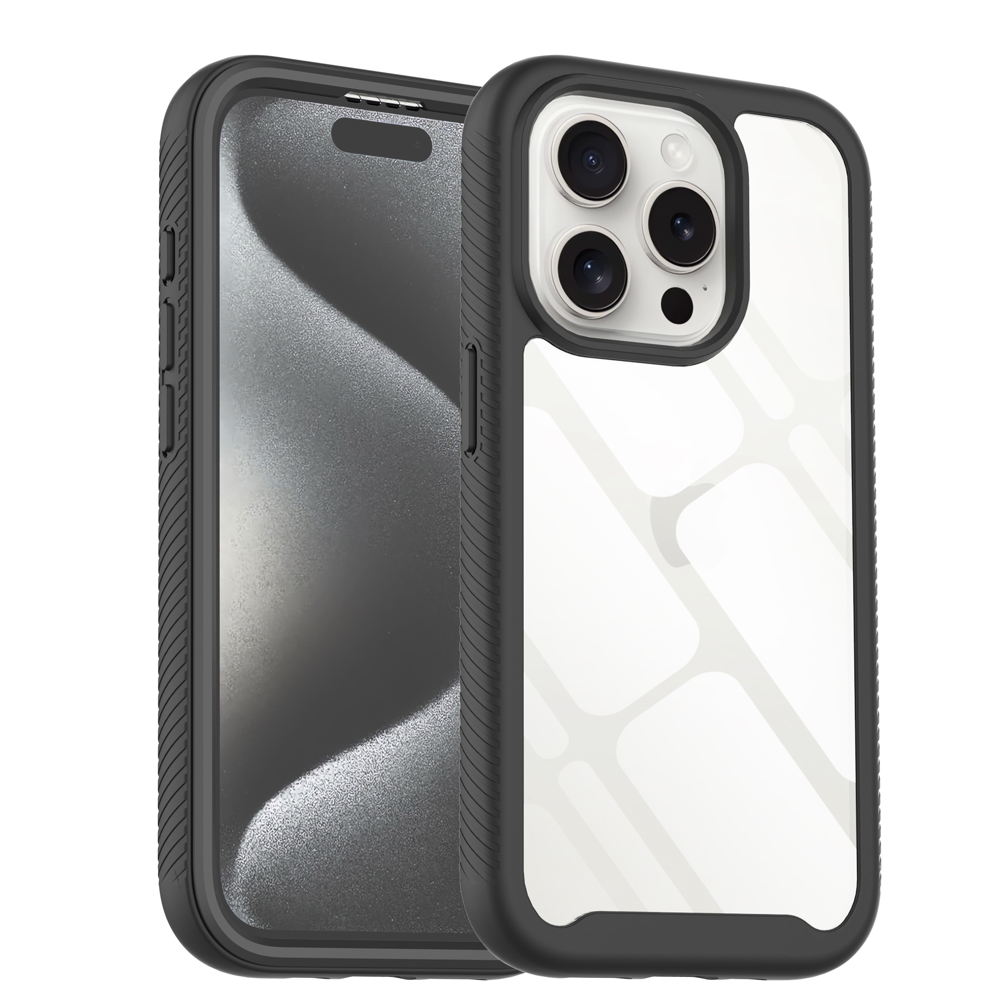 iPhone 15 Pro Full Protection Case zwart