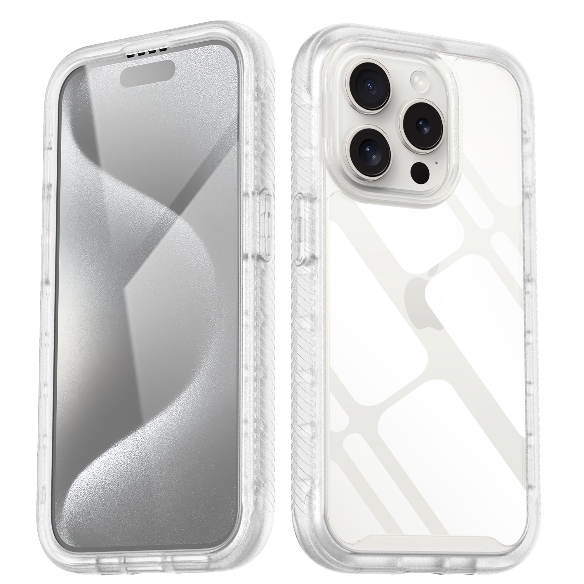 iPhone 15 Pro Max Full Protection Case Transparant