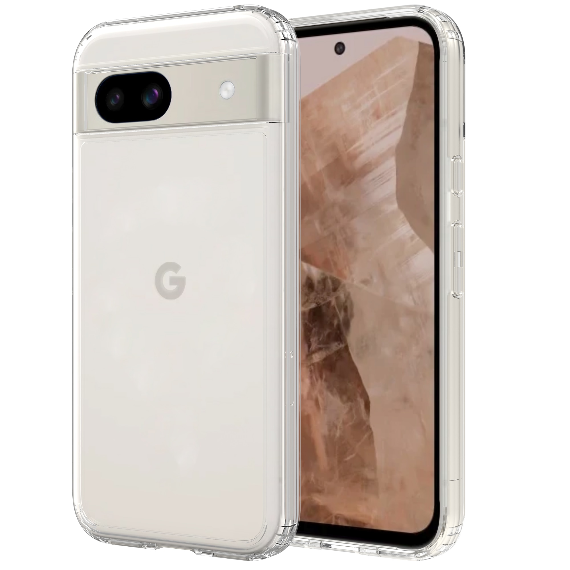 Crystal Hybrid Case Google Pixel 8a transparant