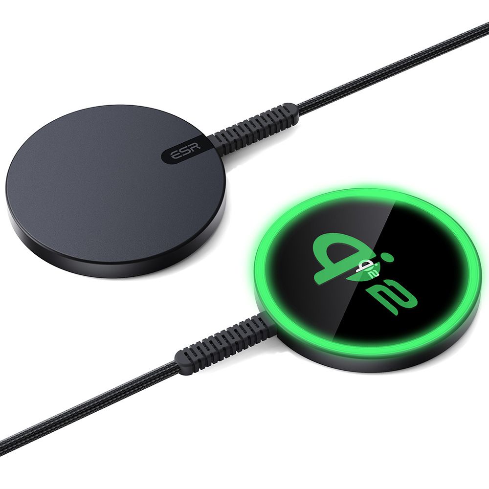 HaloLock Mini Qi2 MagSafe Magnetic Wireless Charger zwart