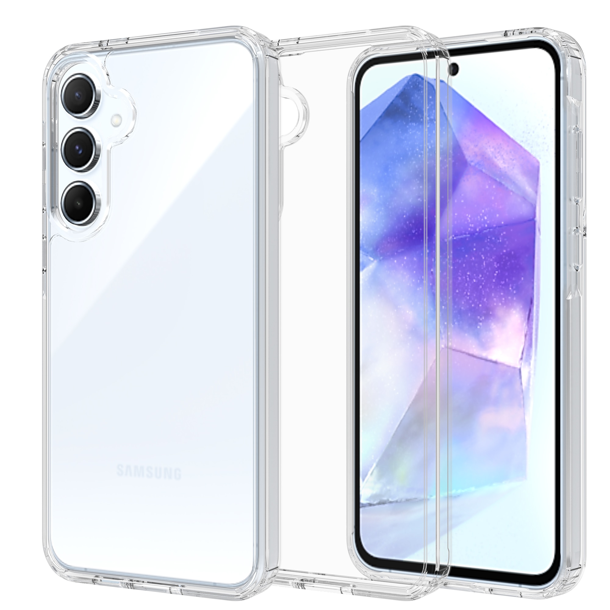 Hybridcase Samsung Galaxy A55 transparant