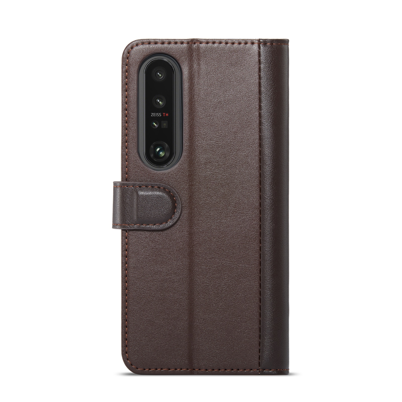 Sony Xperia 1 VI Echt lederen hoesje bruin