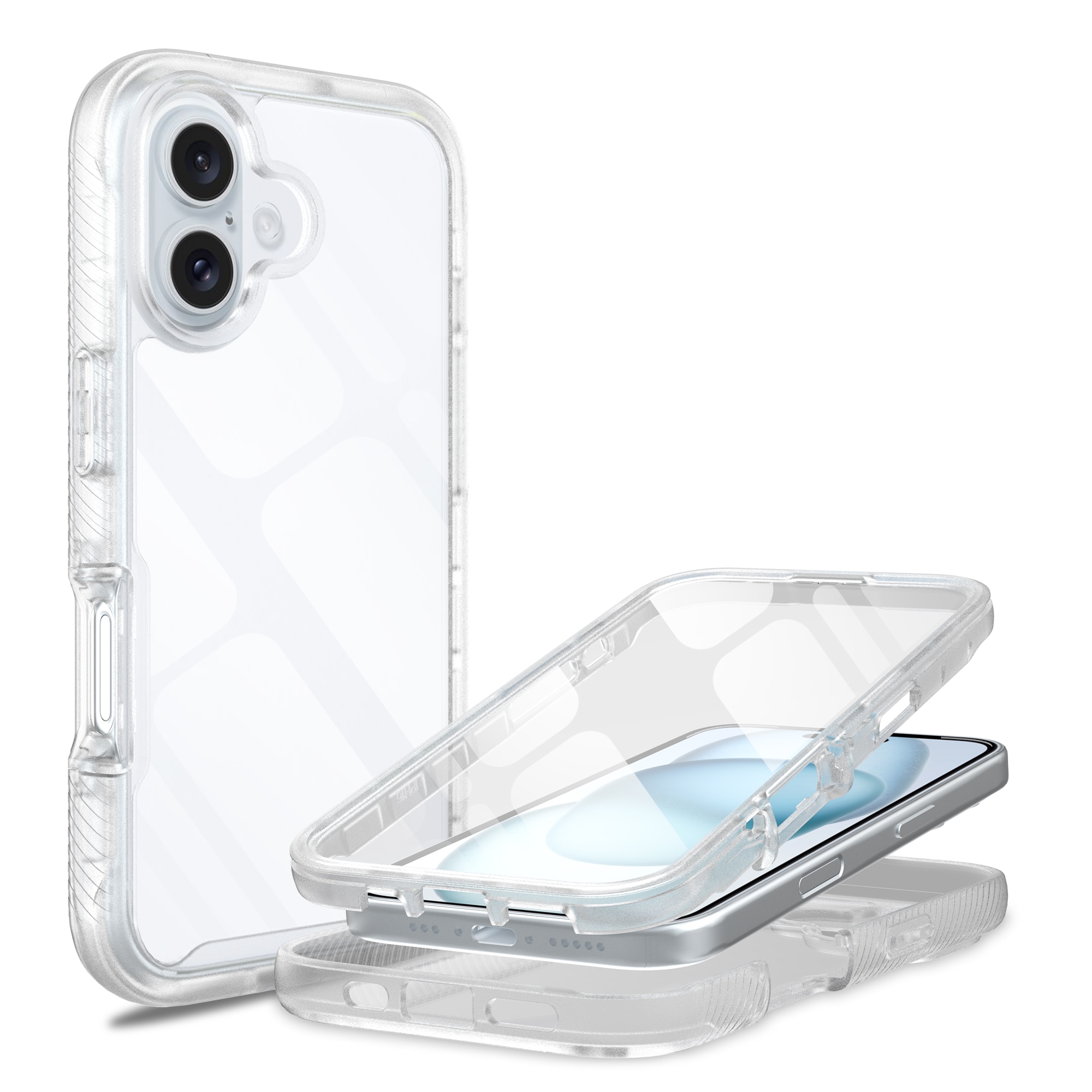 iPhone 16 Plus Full Protection Case transparant