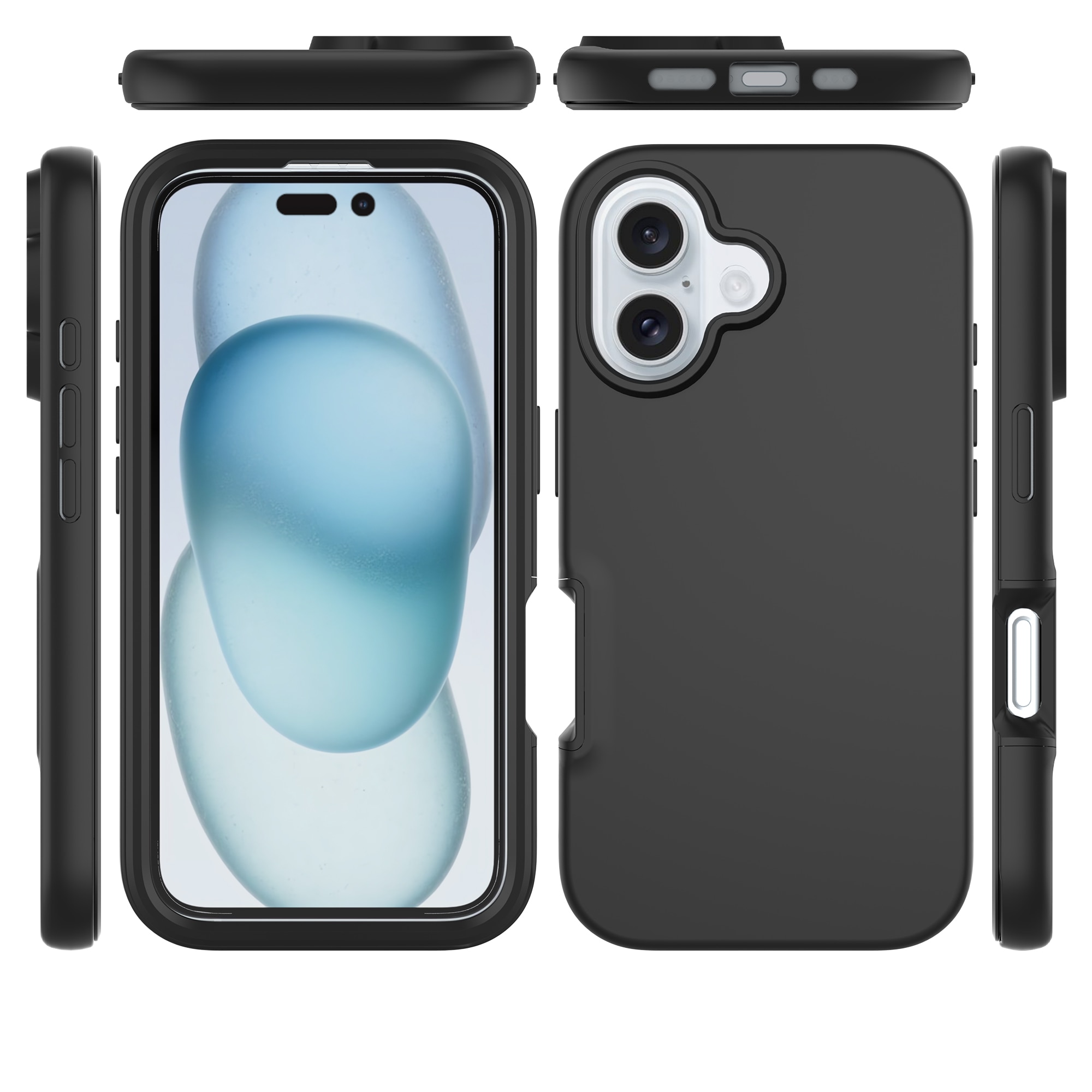 iPhone 16 Full Protection Case zwart