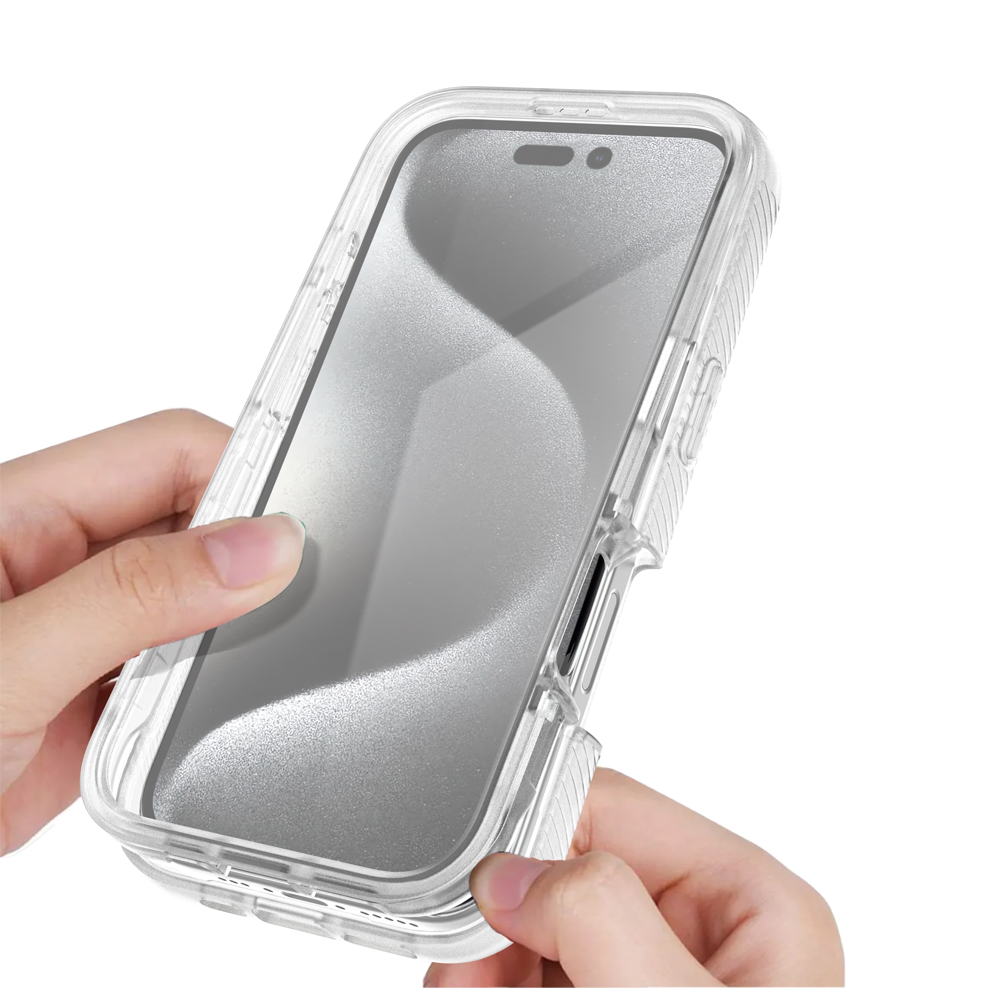 iPhone 16 Pro Full Protection Case transparant