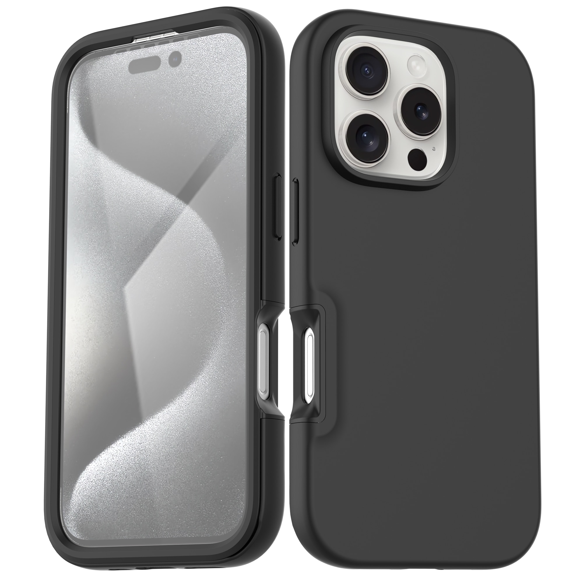 iPhone 16 Pro Max Full Protection Case zwart