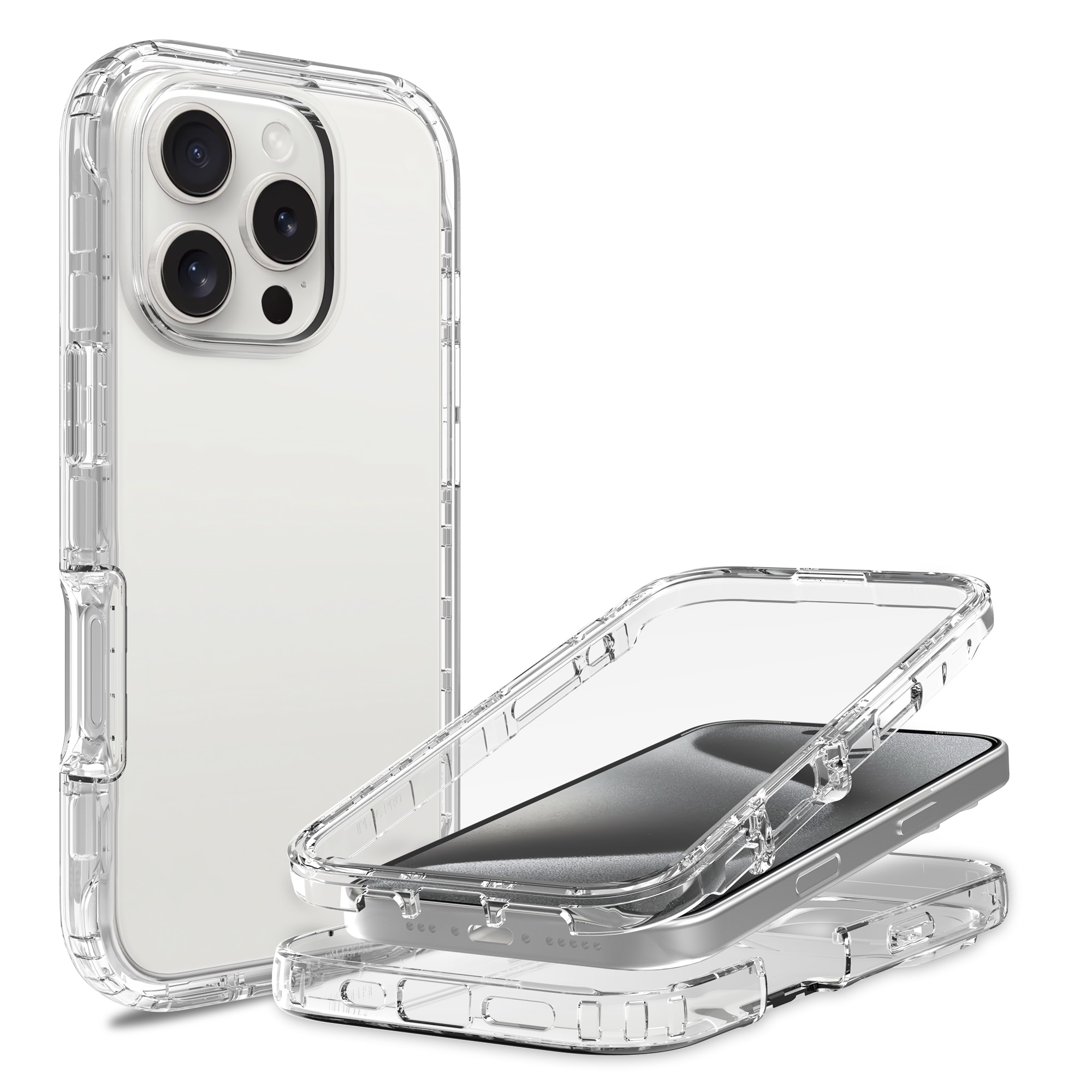 iPhone 16 Pro Full Cover Case transparant